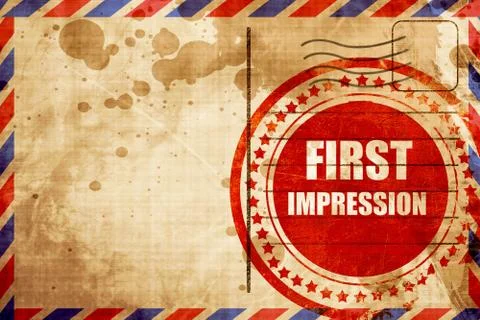 First impression Stock-Illustration