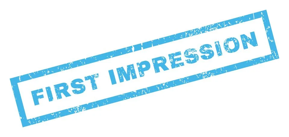 First Impression Rubber Stamp Stock-Illustration