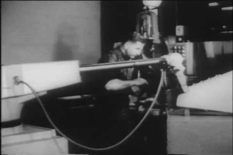First industrial robot Unimate Robot Connecticut 1967 Stock Footage 270343493