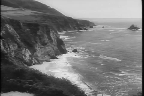 First Lady Lady Bird Johnson tours Point Reyes California 9.22.1966 Stock Footage 294975229