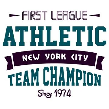 First league athletic Stock Illustration