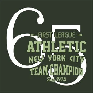First league athletic Illustrazione stock