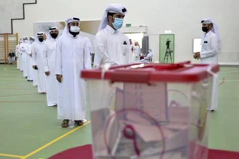 First legislative elections in Qatar, Doha - 02 Oct 2021 Stock Photos