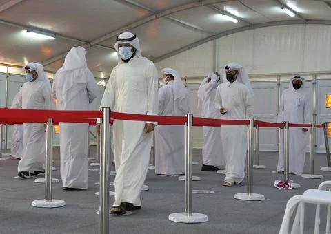 First legislative elections in Qatar, Doha - 02 Oct 2021 Stock Photos