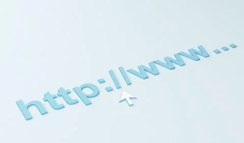 First letters the Internet of the address Stock Illustration