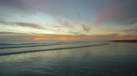First Light Sunrise at the Ocean Stock Footage 58332667