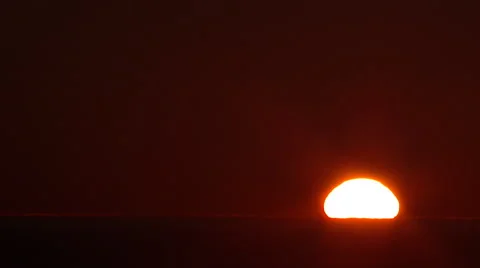 First Light Sunrise Over Water Stock Footage 51663952