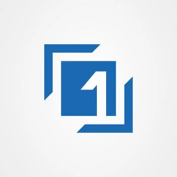 First logo vector design template Stock Illustration