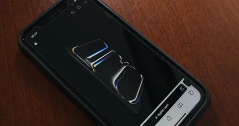 First look of iPad Pro website seen in iPhone Stock Footage 274633702