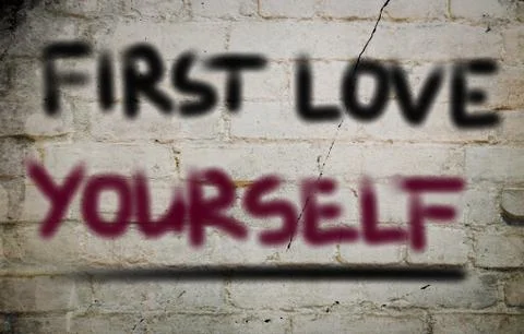 First Love Yourself Concept Stock Illustration