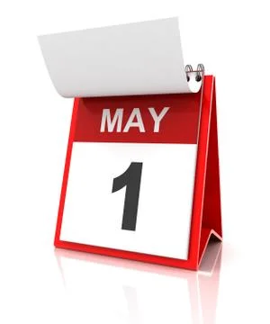 First of May calendar Stock Illustration
