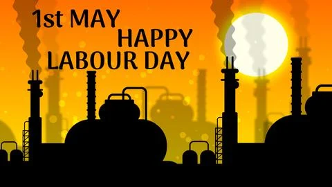 First may labour day creative illustration Stock Illustration