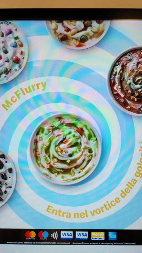 The first McDonald&amp;#039;s opened in Rome Stock Footage 318095627