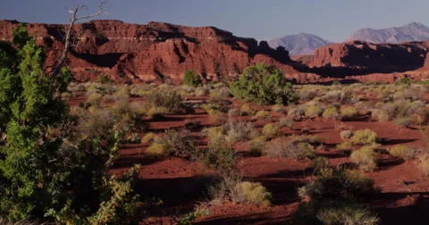First morning light in the canyonlands, Glenn Canyon National Recreation Area Stock Footage 59210114