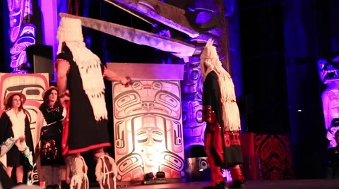 First Nation ritual chiefs dance Stock Footage 67490683