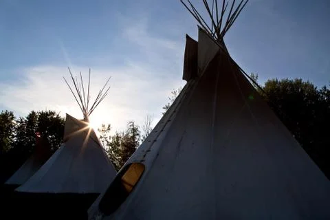 First Nation Teepee Stock Photos