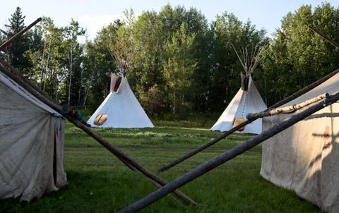 First Nation Teepee Stock Photos