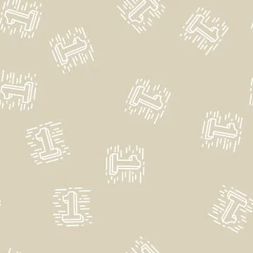 First number line seamless pattern Stock Illustration