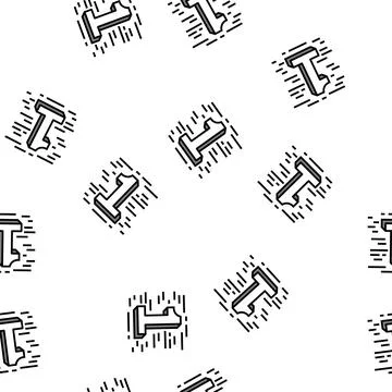 First number vector seamless pattern Stock Illustration