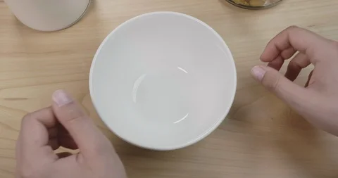 First-person breakfast Stock Footage 114378685