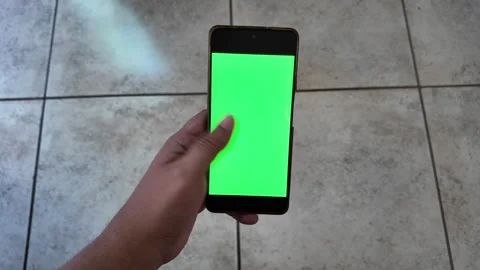 First person checking their cell phone Stock Footage 343322340