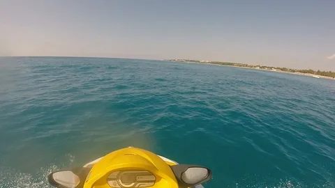First-person jet skiing Stock Footage 101671637
