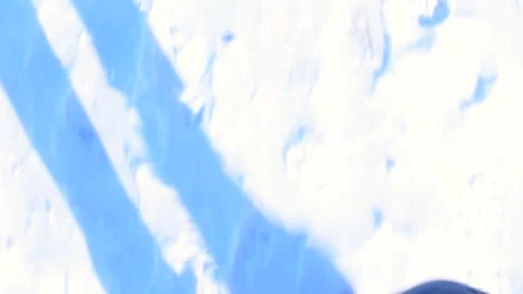 First person perspective walking in snow shake camera hand held video Stock-Footage 262001814