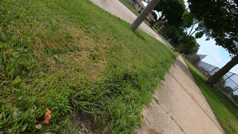 First person point of view of riding a bike. Stock Footage 135766308