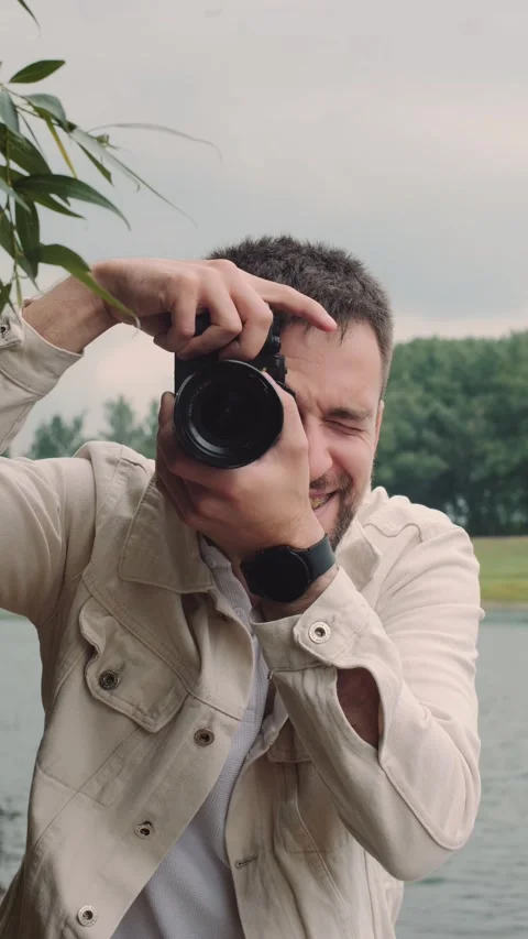 First-person shots at the river Stock Footage 291715501