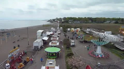 First Person View From Moving Ferris Wheel Stock Footage 11016649