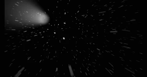 First person view or camera view in a snow storm or blizzard against wind. 3d Stock Footage 218447962