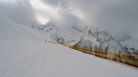 FIRST PERSON VIEW SNOWBOARD Video stock 86325209