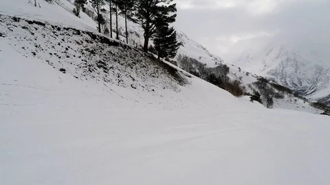 FIRST PERSON VIEW SNOWBOARD Video stock 86325282