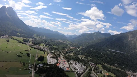 First person view while tandem paragliding Video stock 130090095