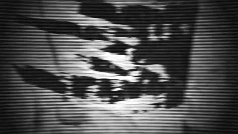 First person viewpoint walking through a dark tunnel with a flashlight Stock-Footage 346815264