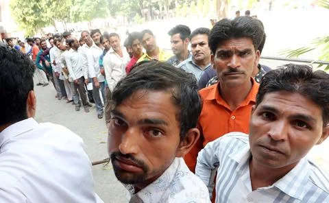 First phase of general elections in Uttar Pradesh, Gautam Budh Nagar Dadri, Indi Stock Photos
