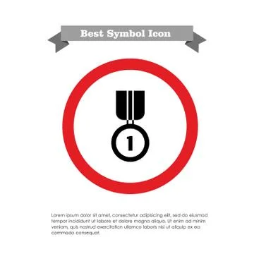 First place award Stock-Illustration