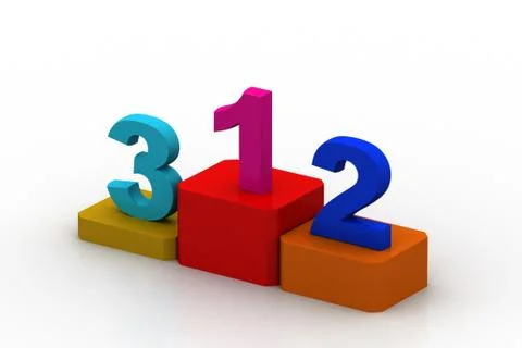 First place awards Free Stock Illustration