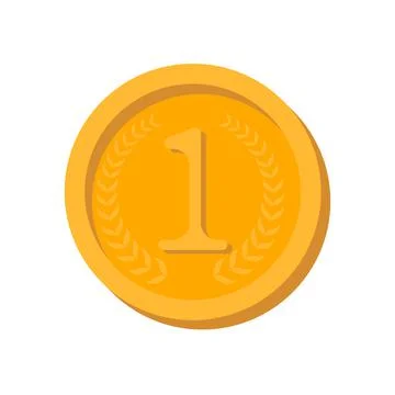 First place. Badge of the winner Stock Illustration