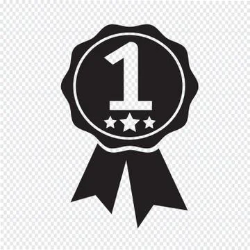 First place icon Stock Illustration