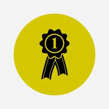 First place icon. Stock Illustration