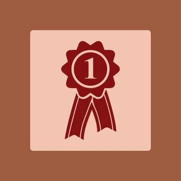 First place icon. Stock Illustration