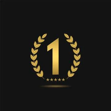 First place icon Stock Illustration