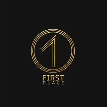 First place icon Stock Illustration