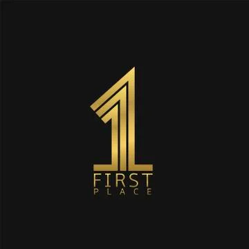 First place icon Illustrazione stock