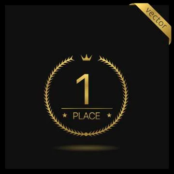 First place icon Illustrazione stock