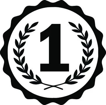 First Place Laurel Wreath Stock Illustration