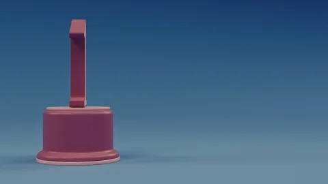 First place number loop left side Stock Footage 100745069