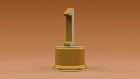 First place number loop warm look Stock Footage 100745267