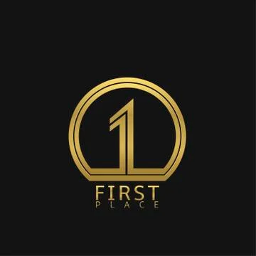 First place sign Stock Illustration